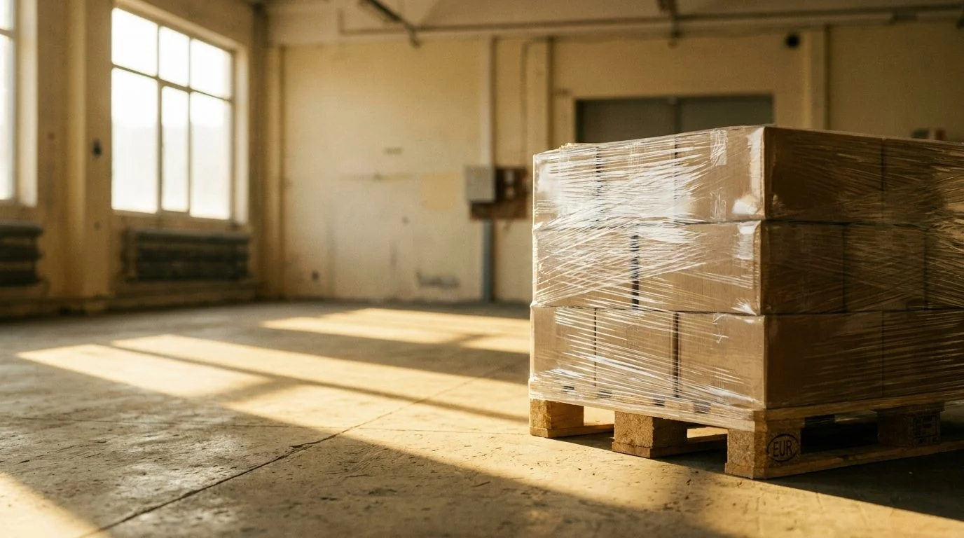 Palletised and ready to ship